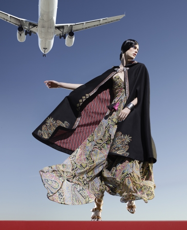 Fashion (with Cape and Plane), Los Angeles, 2016, 40 x 32 1/2 Inches, Archival Pigment Print, Edition of 5