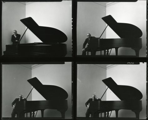 Igor Stravinsky, New York City (Contact Print of 4 Images), 1946&nbsp;&nbsp;&nbsp;