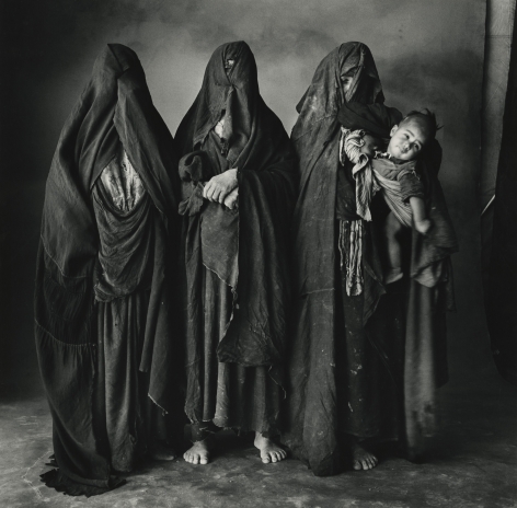 Three Moroccan Women and a Baby, Morocco, 1971, Silver Gelatin Photograph, Ed. of 14