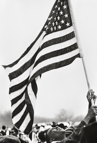Selma March, Flag, 1965, 20&nbsp;x 16&nbsp;Inches, Silver Gelatin Photograph, Edition of 25