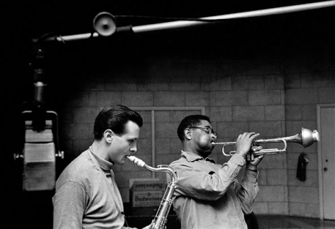 Stan Getz and Dizzy Gillespie, 1953, 16 x 20 Silver Gelatin Photograph