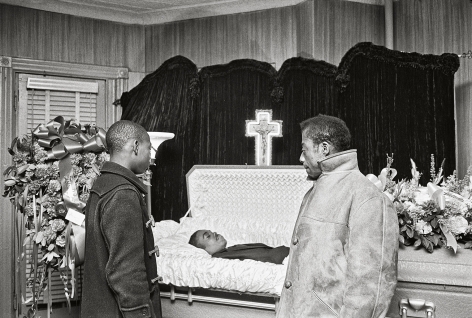 James Baldwin and His Nephew at a&nbsp;Funeral, Harlem,&nbsp;1963, 16 x 20 Inches, Silver Gelatin Photograph, Edition of 25