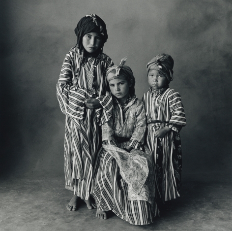 Three Young Girls, Morocco, 1971, Silver Gelatin Photograph, Ed. of 10