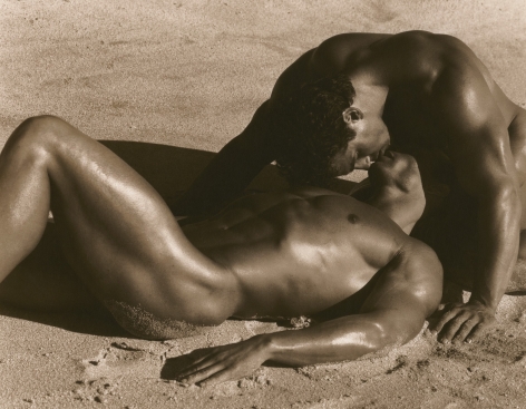 Herb Ritts  Duo XI, Los Angeles, 1990   Silver Gelatin Photograph, Ed. 2/4  11 x 14 inches
