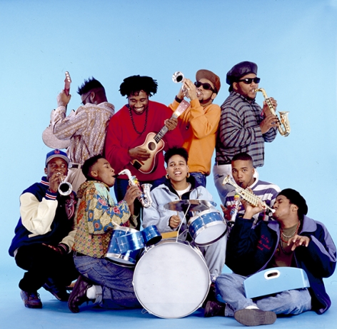 Native Tongues Posse (blue), NYC, 1989, Archival Pigment Print