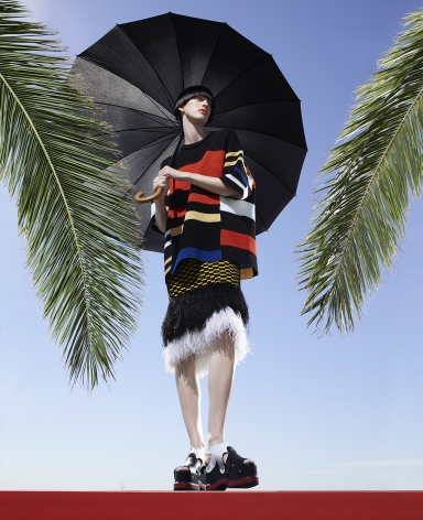 Fashion (with Palm Fronds), Los Angeles, 2016, 40 x 32 1/2 Inches, Archival Pigment Print, Edition of 5