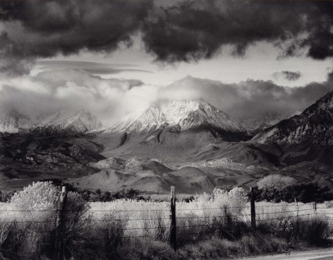 Basin Mountain, Approaching Storm, 1973, 22 x 28 Inches, Silver Gelatin Photograph