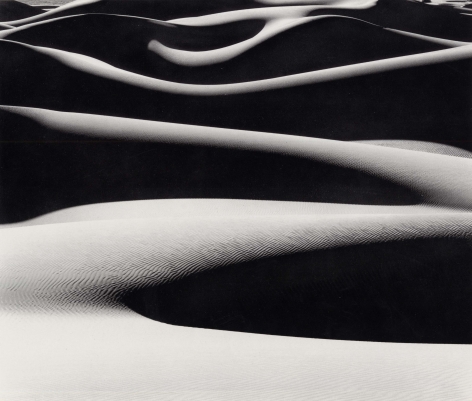 Dune Ridges at Sunrise, 1976, 22 x 28 Inches, Silver Gelatin Photograph