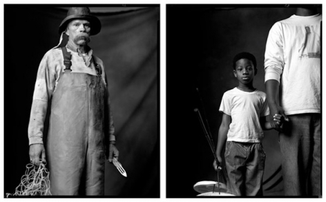 Commercial Fisherman / Young Fisherman, 2003 / 2007, 20 x 32-1/2 Diptych, Archival Pigment Print, Ed. 20