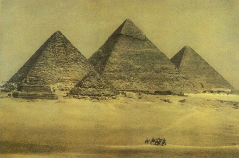 Pyramids with Camels, 1996, 24-1/2 x 35-1/2 Fresson Print, Ed. 15