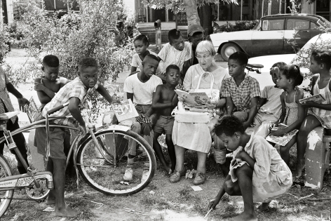 Woman Reading to Children, Freedom Summer, 1964, 16 x 20&nbsp;Inches, Silver Gelatin Photograph, Edition of 25