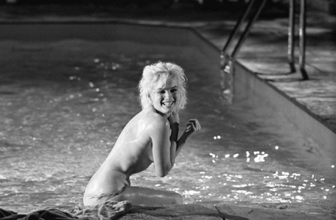 Marilyn Monroe (laughing in pool), "Something's Got to Give", May 23, 1962