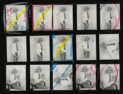 Christopher Makos Lady Warhol, Altered Images (Contact Sheet), 1981&nbsp;&nbsp;&nbsp;&nbsp;