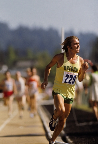 &nbsp;Steve Prefontaine (229) US Olympic Trials, 5000 Meter race,&nbsp;Hayward Field, Eugene, Oregon,&nbsp;1972, Color Photograph