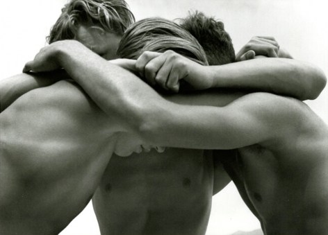 Wrestling Youth, Baltic Sea, Germany, 1933, Silver Gelatin Photograph