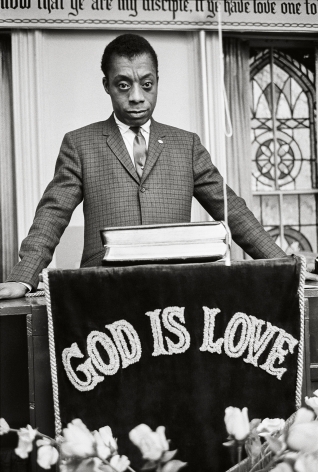 James Baldwin, God is Love, New York, 1963, 20&nbsp;x 16&nbsp;Inches, Silver Gelatin Photograph, Edition of 25