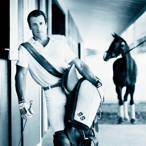 Sylvester Stallone, Polo Pony, Los Angeles, 1989, Archival Pigment Print