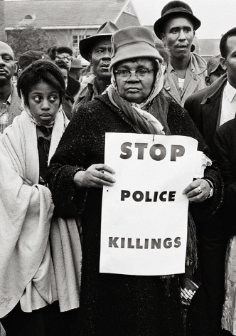 Stop Police Killings, Selma, 1965, 20 x 16 Inches, Silver Gelatin Photograph, Edition of 25