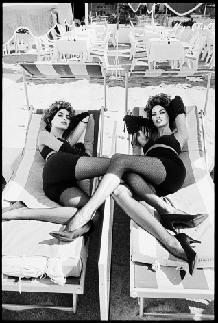 The sisters, Cannes, 1990, Silver Gelatin Photograph