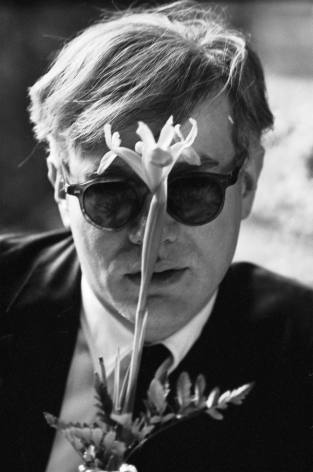 Andy Warhol (with Flower), 1963, Archival Pigment Print
