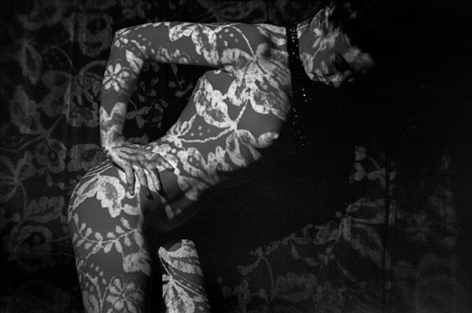 Stripper (Lili Niagara) at Crazy Horse Saloon, Paris, France, 1962