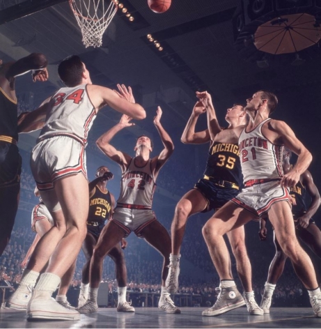 Princeton vs. Michigan, ECAC Holiday Festival, Madison Square Garden, NY, 1964, Color Photograph