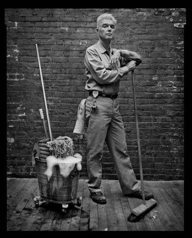 David Byrne, New York, NY,&nbsp;2005, 20 x 16 inches, Silver Gelatin Photograph, Ed. of 25