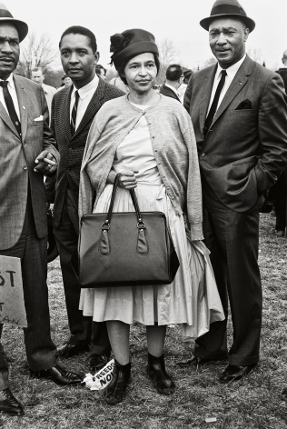 Rosa Parks, Selma March, 1965, 20&nbsp;x 16&nbsp;Inches, Silver Gelatin Photograph, Edition of 25