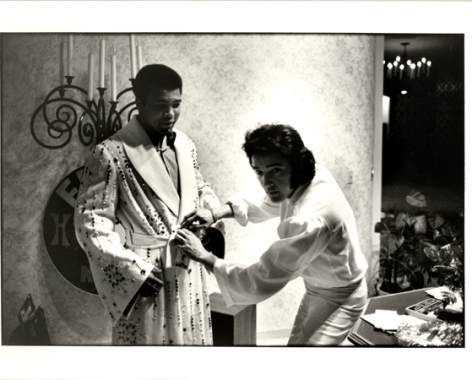 Muhammed Ali and Elvis Presley, c. 1970, 11 x 14 Silver Gelatin Photograph