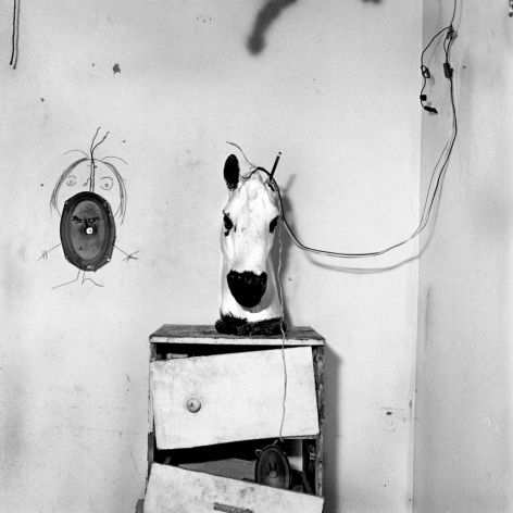 Horse Head on Drawers, 1998, Silver Gelatin Photograph