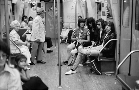 The Ramones, Subway, NYC, 1975
