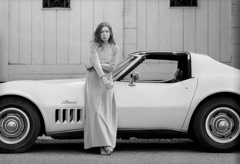 Author Joan Didion at home in Hollywood, Time Magazine, 1968, Silver Gelatin Photograph
