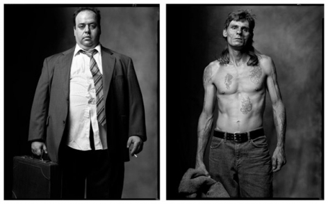 Office Worker / Carney, 2002 / 2005, 20 x 32-1/2 Diptych, Archival Pigment Print, Ed. 20