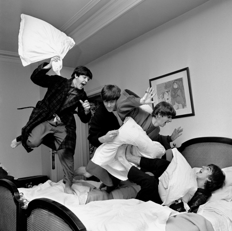 Harry Benson Beatles Pillow Fight, Paris, 1964&nbsp;&nbsp;&nbsp;&nbsp;