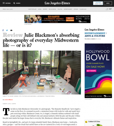 Julie Blackmon's absorbing photography of everyday Midwestern life — or is it? - LA Times