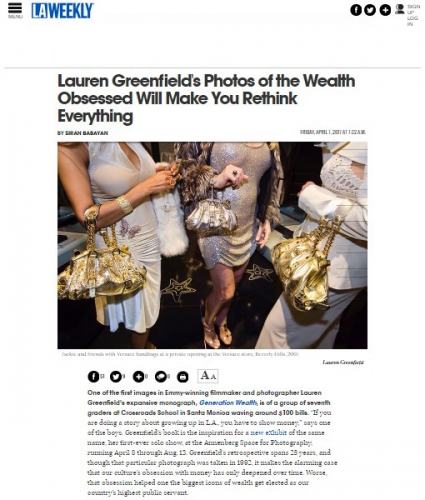 Lauren Greenfield's Photos of the Wealth Obsessed Will Make you Rethink Everything - LA Weekly