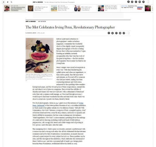 The Met Celebrates Irving Penn, Revolutionary Photographer - New York Times