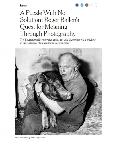 Roger Ballen - Ballenesque: New York Times - A Puzzle With No Solution: Roger Ballen's Quest for Meaning Through Photography