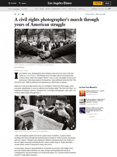 Steve Schapiro - A Civil Rights Photographer's March Through Year's of American Struggle - LA Times