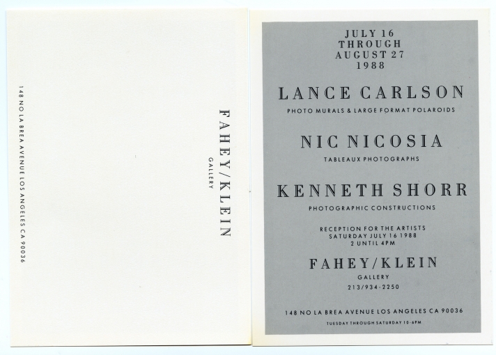 Lance Carlson / Nic Nicosia / Kenneth Shorr